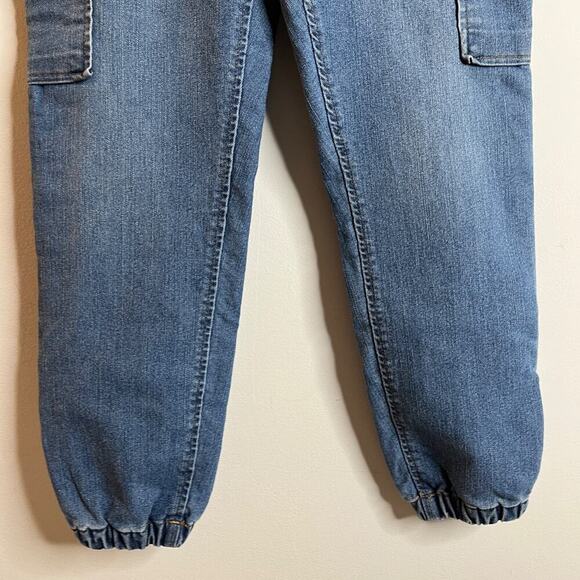 Tinseltown Women's Skinny Jogger Jeans Size S Cargo Blue Medium Wash High Rise - Picture 4 of 8